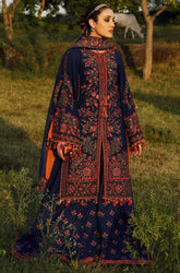 HUSSAIN REHAR - Winter 3PC Dhanak Embroidered Suit - SS0463